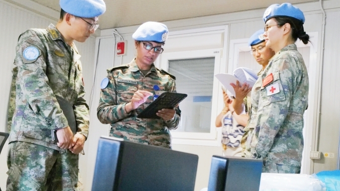 Chinese peacekeeping medical contingent to Lebanon passes UN equipment inspection with high standards