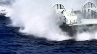PLA Landing Craft Air Cushions Storm the Shore
