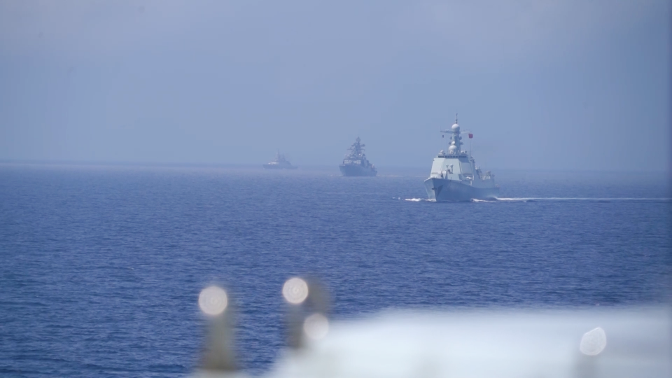 China-Russia Joint Sea 2025 Naval Exercise Enters Full Maritime Phase